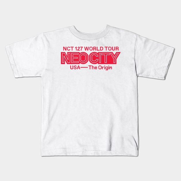 Kpop NCT 127 Neo City The Origin USA Kids T-Shirt by LySaTee